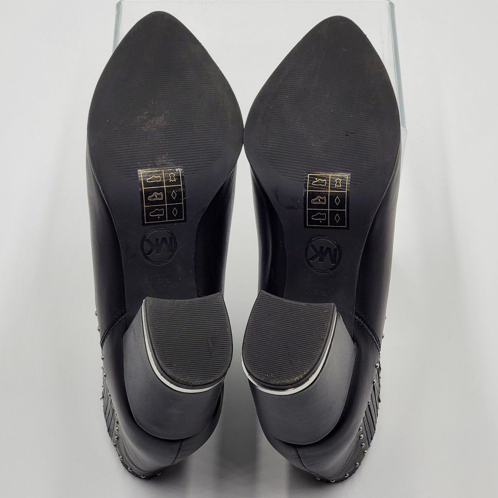 MICHAEL Michael Kors Black Leather Ankle Booties - Picture 12 of 16